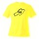 Donna o Uomo T-Shirt - Neuchâtel confini e lettere NE, Safety Yellow