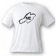 Women's or Men's T-Shirt - Neuchâtel brush borders, White