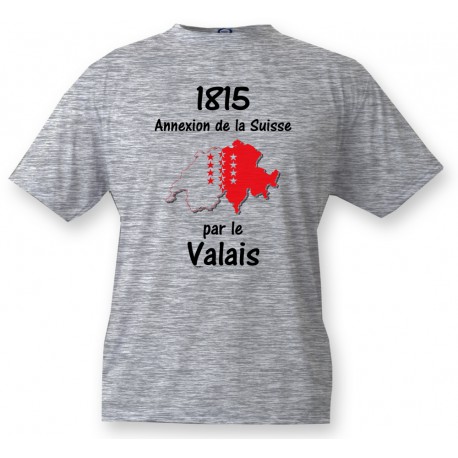 Youth T-shirt - Valais 1815, Ash Heater