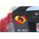 Sticker autocollant - Coeur Bernois - pour voiture, pc portable, smartphone, tablette