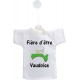 Mini T-shirt - Fière d'être Vaudoise, Frontières 3D - pour votre voiture