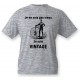 Uomo Funny T-Shirt - Vintage Bicycle, Ash Heater