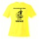 Herren Humoristisch T-Shirt - Vintage Bicycle, Safety Yellow