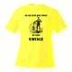 T-Shirt humoristique homme - Vintage Bicycle, Safety Yellow