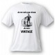 Herren Humoristisch T-Shirt - Vintage Bicycle, White