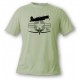 Women's or Men's Fighter Aircraft T-shirt  - F4U-1 Corsair, Alpine Spruce