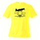 Women's or Men's Fighter Aircraft T-shirt  - F4U-1 Corsair, Safety Yellow