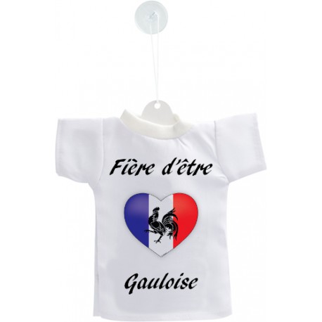 Mini T-Shirt - Fière d'être Gauloise - Herz - Autodekoration