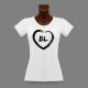Frauen Basel Land Slim T-shirt - BL Herz