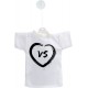 Mini T-Shirt Valaisan - Coeur VS - pour votre voiture