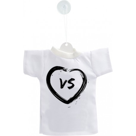 Mini T-Shirt Valaisan - Coeur VS - pour votre voiture