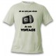 Uomo Funny T-Shirt - Vintage Televisione, November White