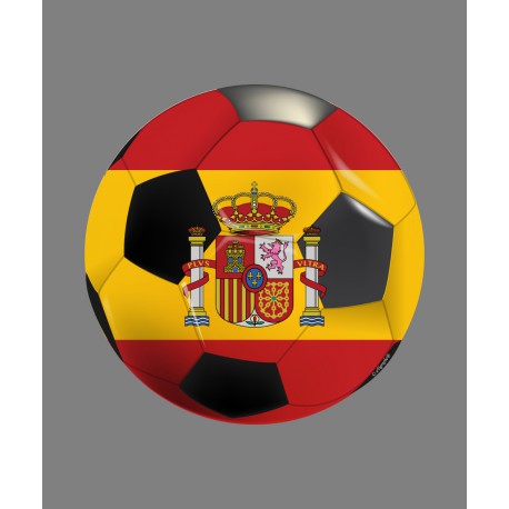 Sticker - pallone di calcio spagnolo, per automobile, notebook o smartphone
