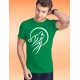 Men's cotton T-Shirt - Tribal Moon Wolf, 47-Kelly Green