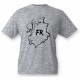 Women's or Men's T-Shirt - Fribourg brush borders, Ash Heater