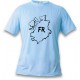 Donna o Uomo T-Shirt - Fribourg confini e lettere FR, Blizzard Blue