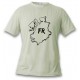 Women's or Men's T-Shirt - Fribourg brush borders, November White