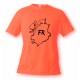 T-Shirt - Frontières Fribourgeoises au pinceau - pour femme ou homme, Safety Orange