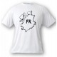 Women's or Men's T-Shirt - Fribourg brush borders, White