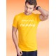 T-shirt funny coton homme - citation - Nobody's perfect, 34-Tournesol