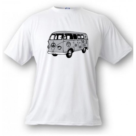 Youth T-shirt - Hippies Bus, White