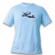 Women's or Men's Fighter Aircraft T-shirt  - FA-18 & Super Puma, Blizzard Blue