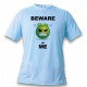 Herren Humoristisch T-Shirt - Beware of ME, Blizzard Blue