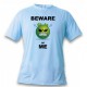 T-Shirt humoristique homme - Beware of ME, Blizzard Blue