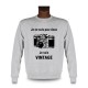 Herren Funny Sweatshirt - Vintage Kamera, Ash Heater