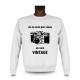 Men's Funny Sweatshirt - Vintage Camera, White