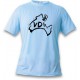 Donna o Uomo T-Shirt - Vaud confini e lettere VD, Blizzard Blue