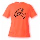 Women's or Men's T-Shirt - Vaud brush borders, Safety Orange