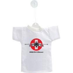 Car's Mini T-Shirt - Fighter Aircraft -  Swiss FA-18 Hornet - Color Version