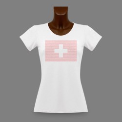 Frauen Slim T-shirt - Cantons Suisses