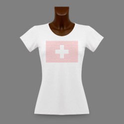 T-Shirt slim femme - Cantons Suisses