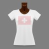 T-Shirt slim femme - Cantons Suisses