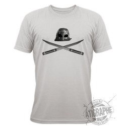 T-Shirt "Heaume et épées", November White
