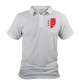 Men's polo shirt illustrated with the Valais canton crest, the Valais flag with 13 stars for the thirteen districts