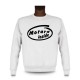 Men's Funny Sweatshirt -  Motard inside, White