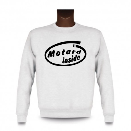 Sweat homme - Motard inside, White