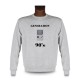 Men's Funny Sweatshirt - Generation nineties, Ash Heater