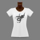 T-Shirt slim mode dame - Tribal Dragon Universe