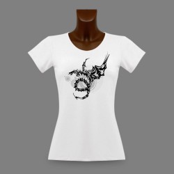 T-Shirt slim mode dame - Tribal Dragon Universe