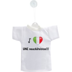 Car Mini T-Shirt -   J'aime UNE neuchâteloise