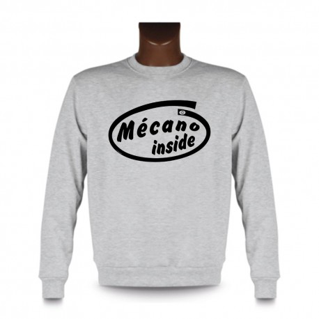 Sweat homme - Mécano inside, Ash Heater