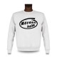 Uomo Funny Sweatshirt -  Mécano inside, White