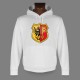 Sweat bianco a cappuccio - stemma di Ginevra