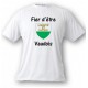 T-Shirt - Fier d'être Vaudois - Waadt Wappen, White