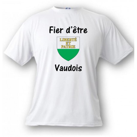 Men's T-Shirt - Fier d'être Vaudois - Waadt coat of arms, White