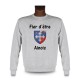 Men's fashion Sweatshirt - Fier d'être Ainois, Ash Heater